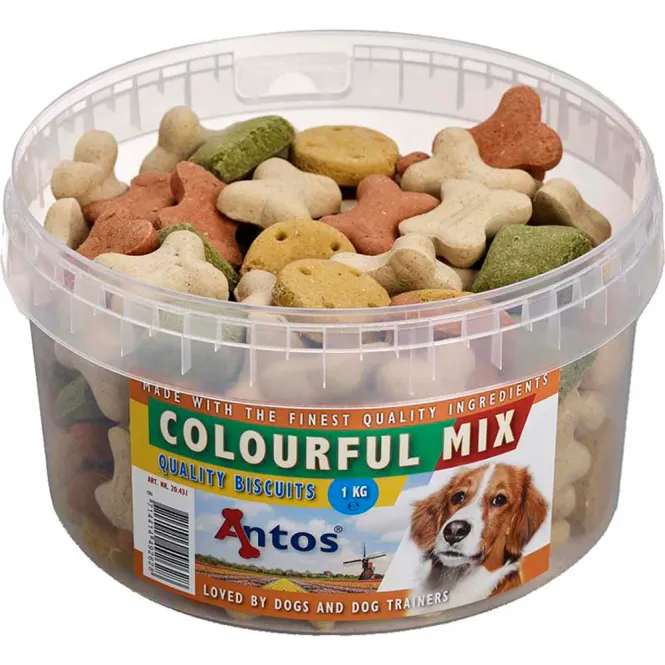 Hovedbilde Hundekjeks Colourful Mix 1kg