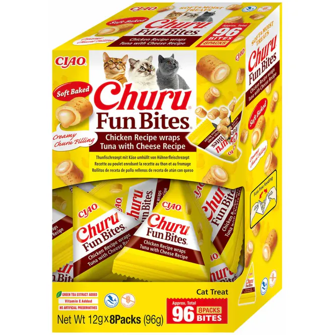 Hovedbilde Churu Cat Fun Bites Tuna With Cheese 8 stk