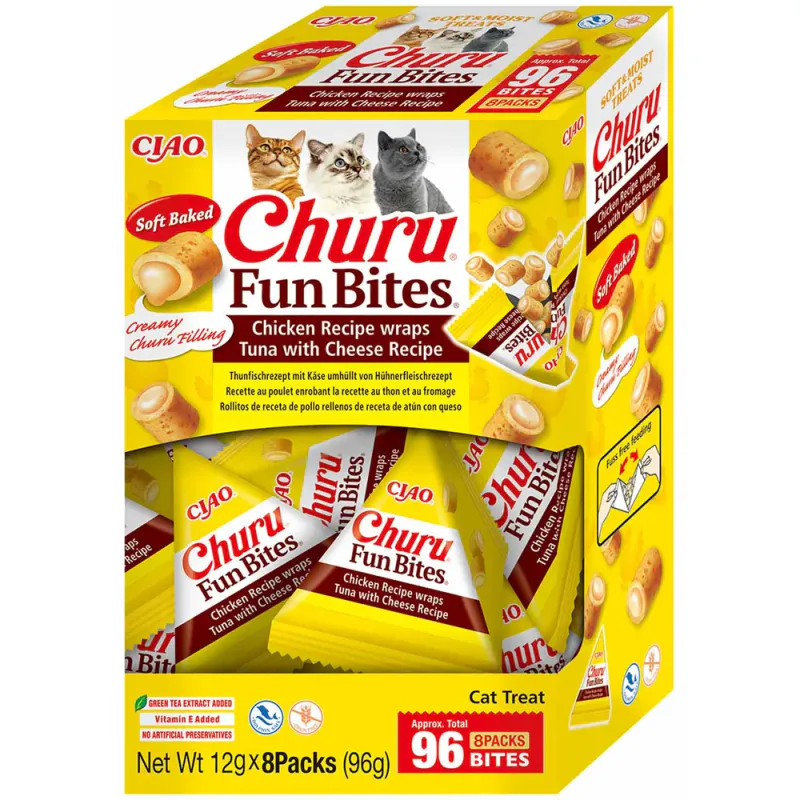 Churu Cat Fun Bites Tuna With Cheese 8 stk