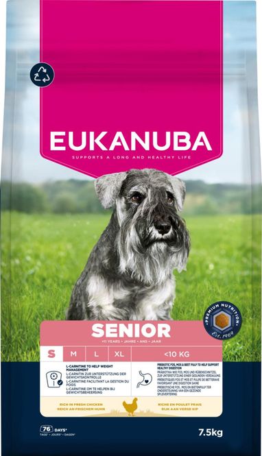 Hovedbilde EUKANUBA Hundefor Senior Small Breed kylling ...