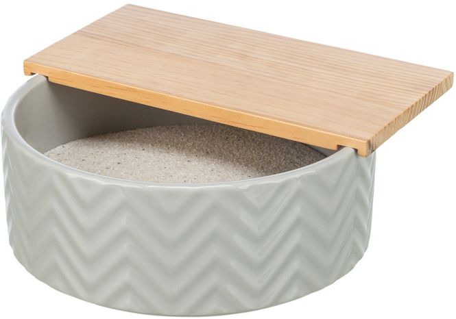 Hovedbilde Sandbad i Keramikk/Tre Ø20cm/21x9cm