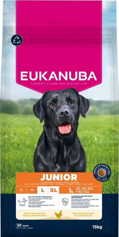 EUKANUBA Hundefor Junior Large Breed Kylling 15kg