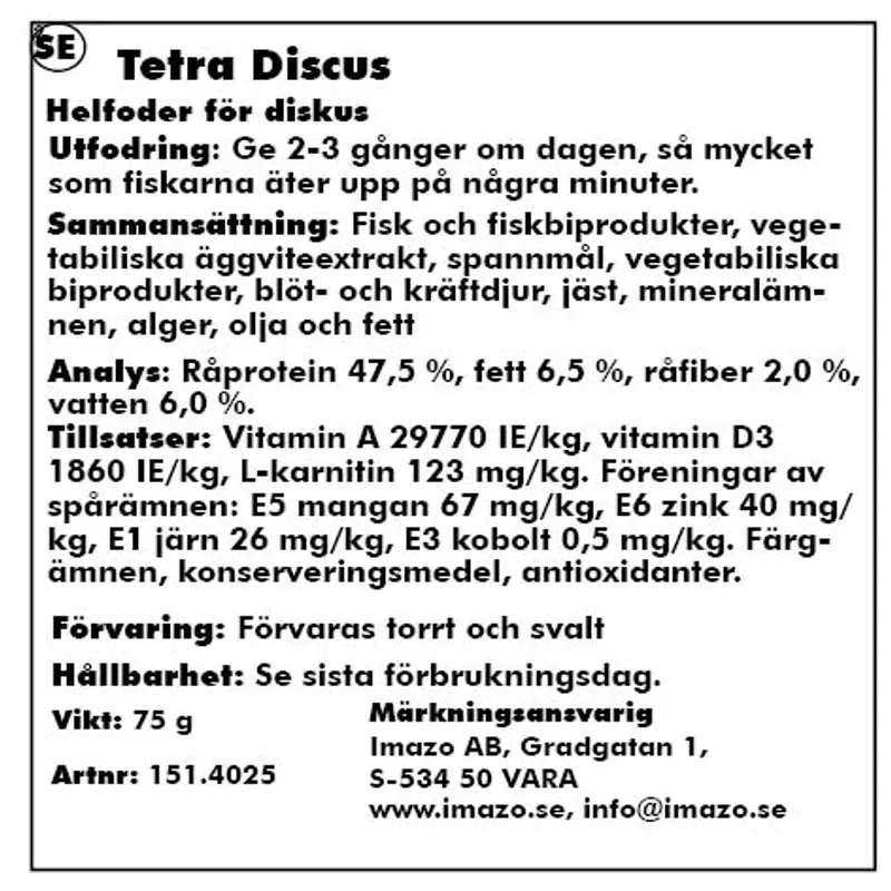Tetra Discus 250 ml