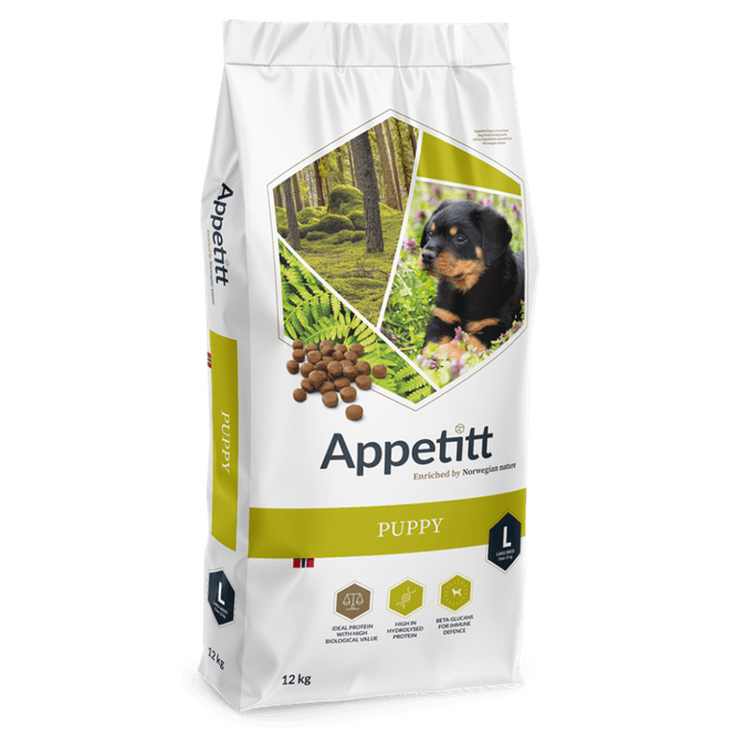 Hovedbilde Appetitt Hundefôr Puppy Large Breed 12 kg