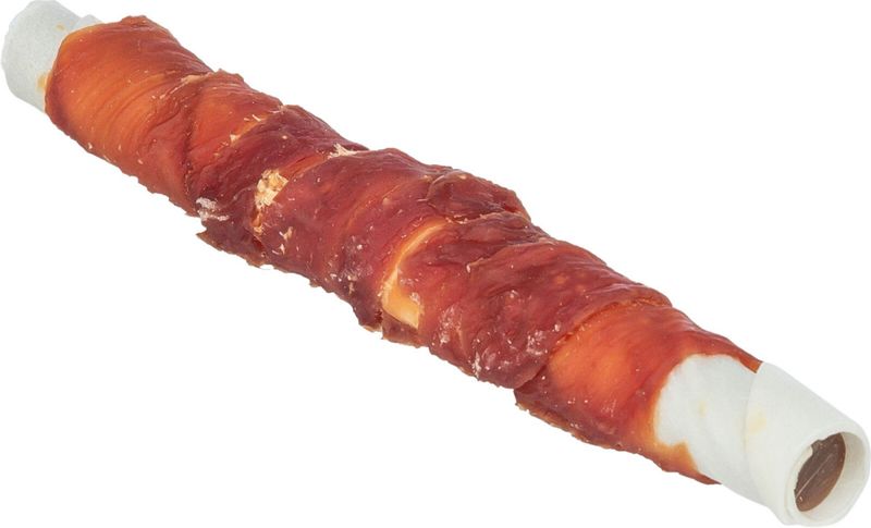 Tyggerull Natur M/Andefilè Fyldt M/Kyllinglever 17cm 65g