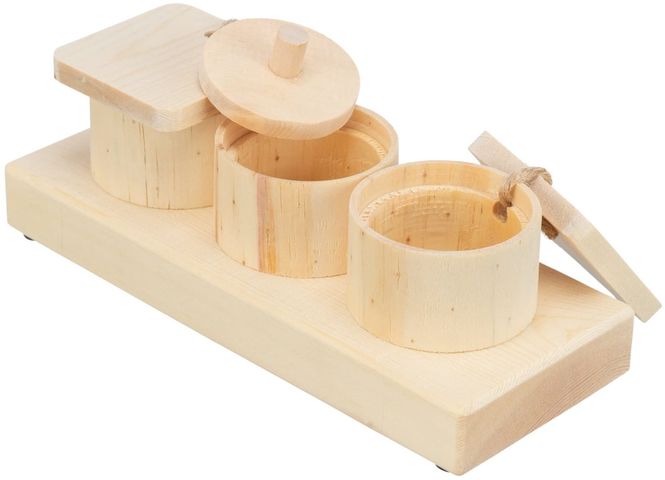 Hovedbilde Aktiviseringsleke Snack Cups i Tre 15x4,5x6cm