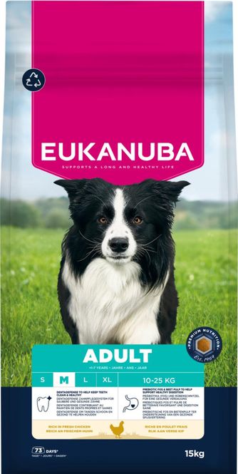 Hovedbilde EUKANUBA Hundefor Adult Medium Breed kylling 15kg