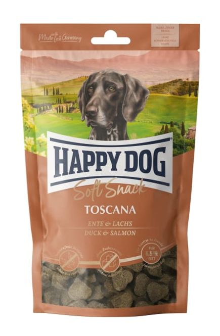 Hovedbilde Happy Dog Soft Snack Toscana (And & Laks) 100g
