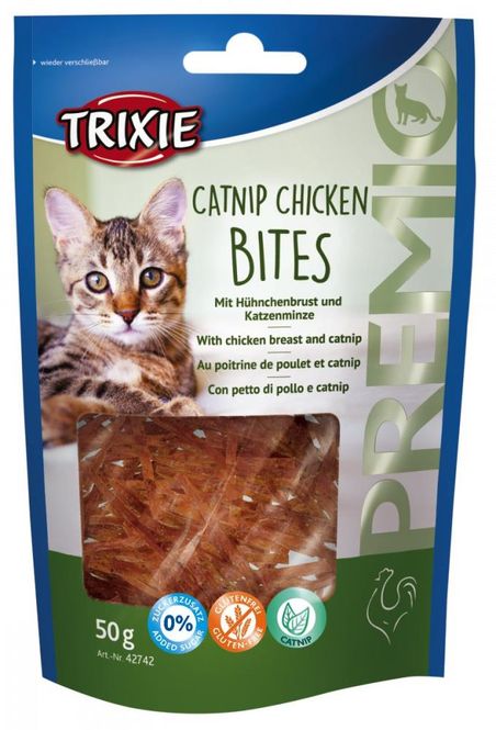 Hovedbilde Premio Catnip Chicken Bites 50g