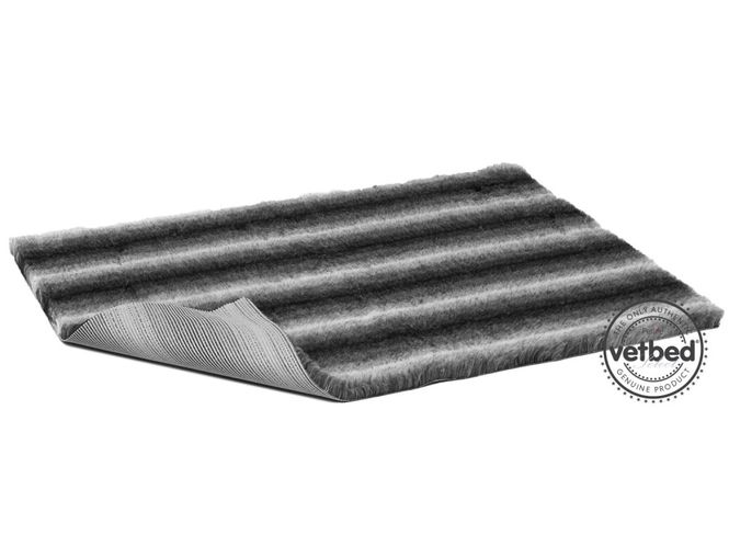 Hovedbilde VetBed Nonslip Select Charcoal Grå Wolf Stripe ...