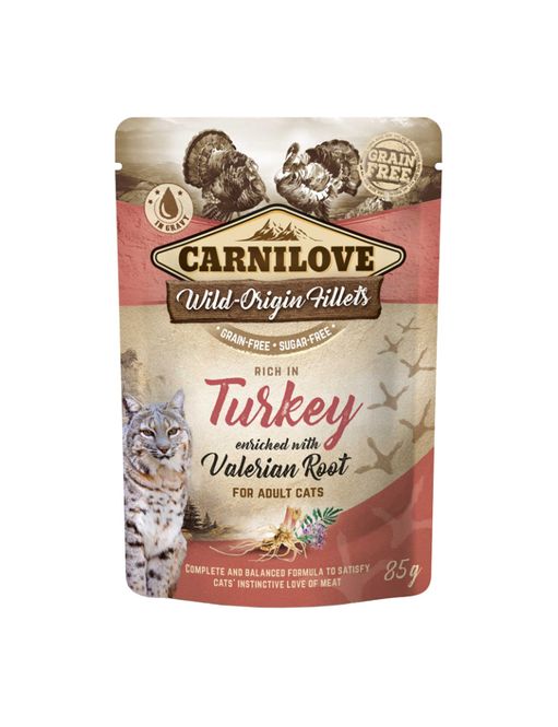 Hovedbilde Carnilove Cat Pouch Turkey enriched with Vale 85 ...