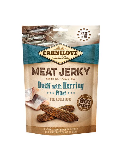 Hovedbilde Carnilove Jerky Duck with Herring Fillet 100 g