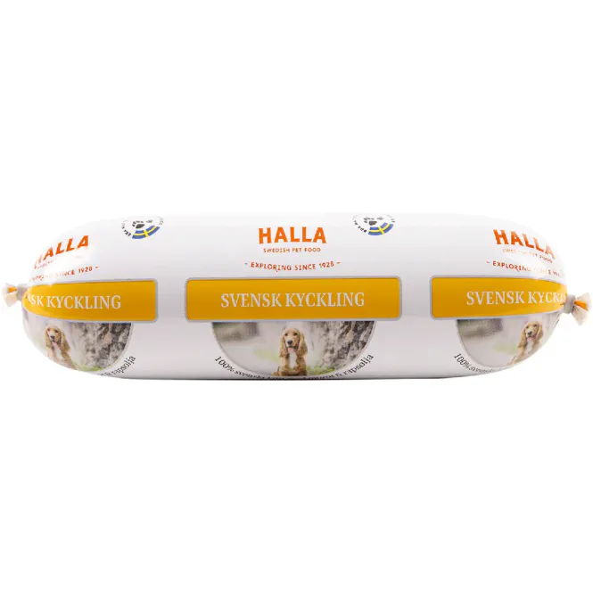 Hovedbilde Halla svensk kylling våtfôr 650gr