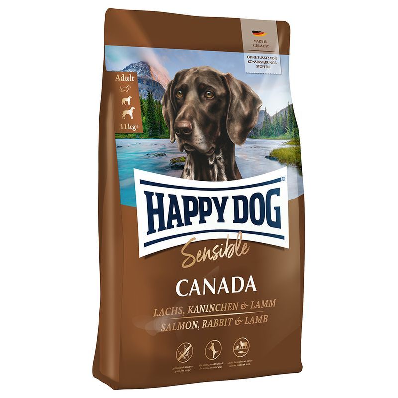 Happy Dog Sensible Canada 11Kg M/Laks, Lam, Kanin & Egg