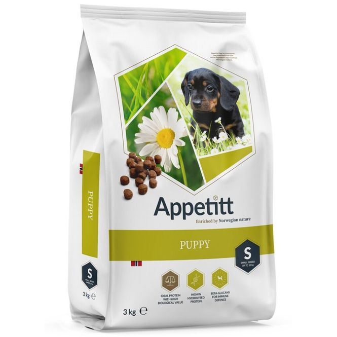 Hovedbilde Appetitt Hundefôr Puppy Small Breed 3 kg