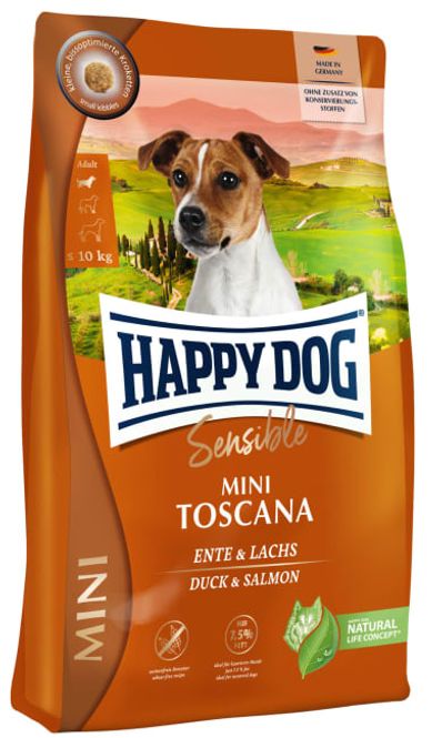 Hovedbilde Happy Dog Sensible Mini Toscana 4Kg M/And & Laks