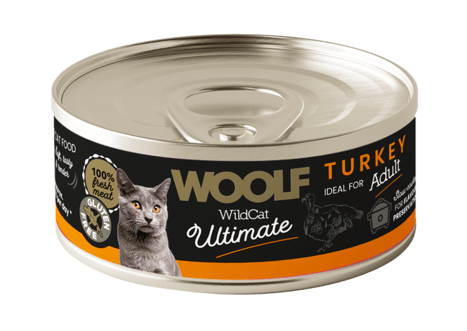Hovedbilde WOOLF Wildcat Ultimate Kattefôr Turkey Pate 85g