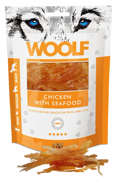 Woolf Godbiter Chicken and seafood 100g
