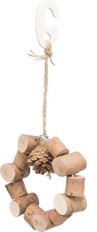 Fugleleke Huske M/Trebiter og Kongler Ø18cm