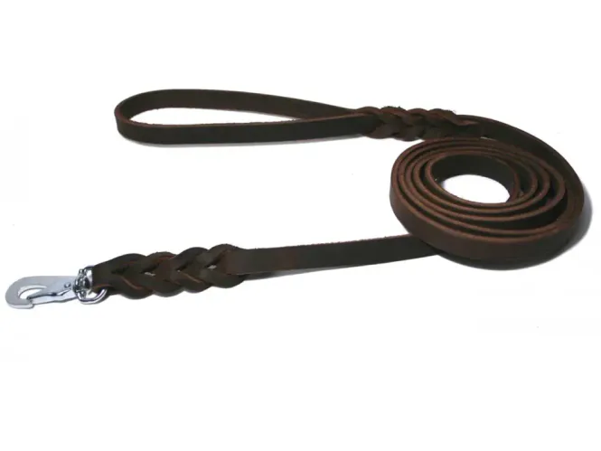 Hovedbilde Trine Kobbel i lær Flettet/Brun