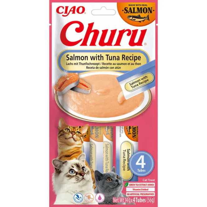 Hovedbilde Churu Salmon/tuna 4 stk
