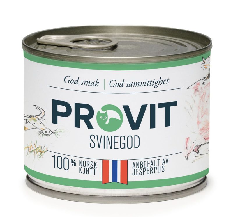 PROVIT Boksemat Katt Svinegod 185g 