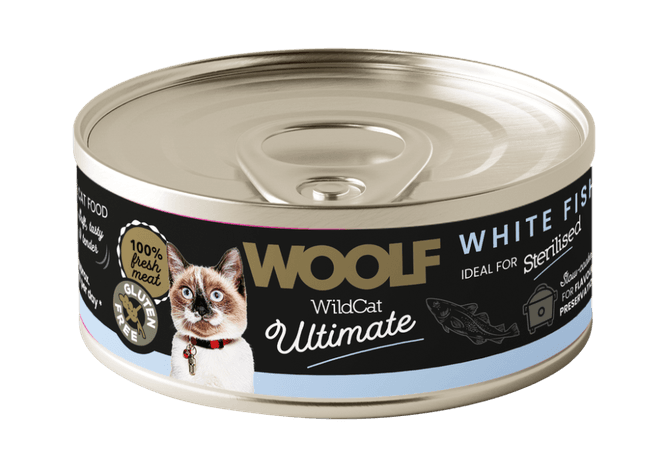 Hovedbilde WOOLF Wildcat Ultimate Kattefôr White Fish Pate ...