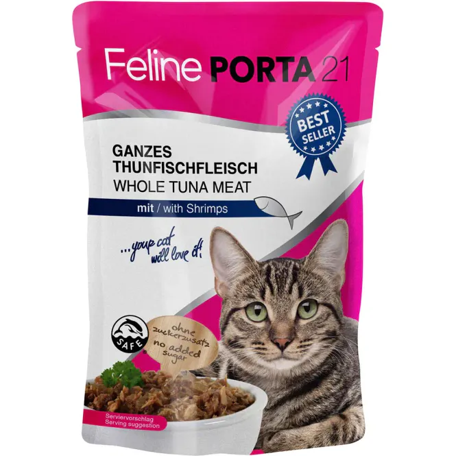 Hovedbilde Feline Porta21 Tunfisk & Reker 100gr 