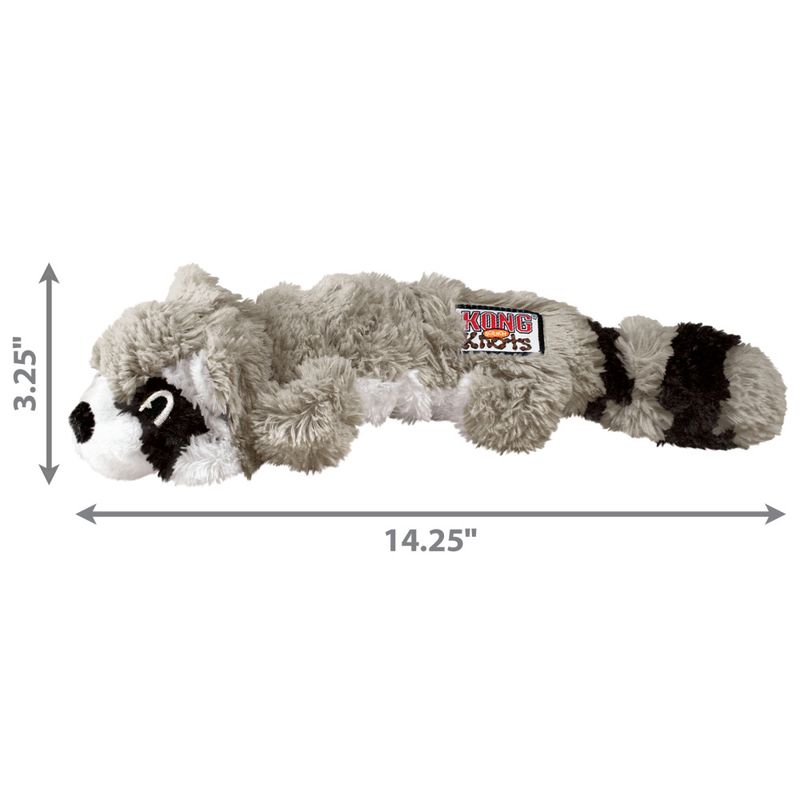 Hundeleke KONG Scrunch Knots Racoon M/L