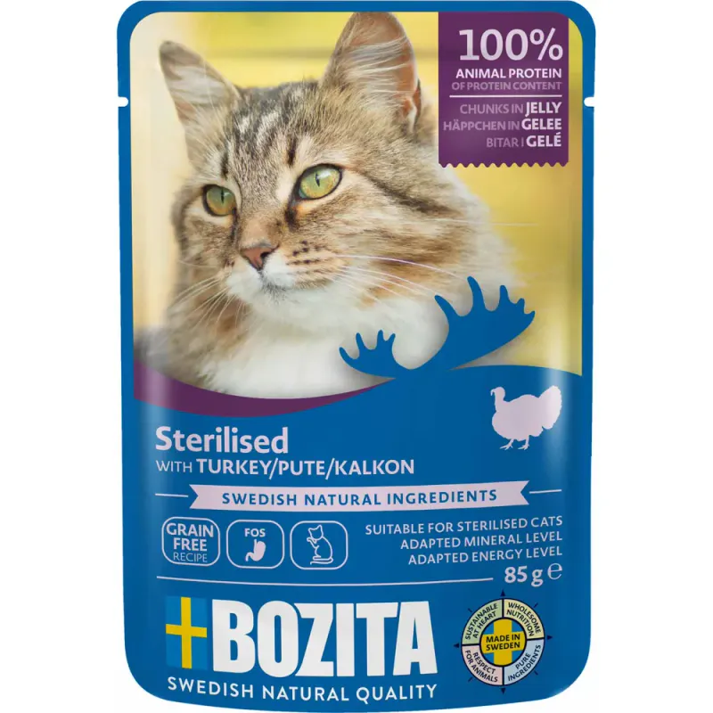 Bozita Sterilized Turkey gele 85g