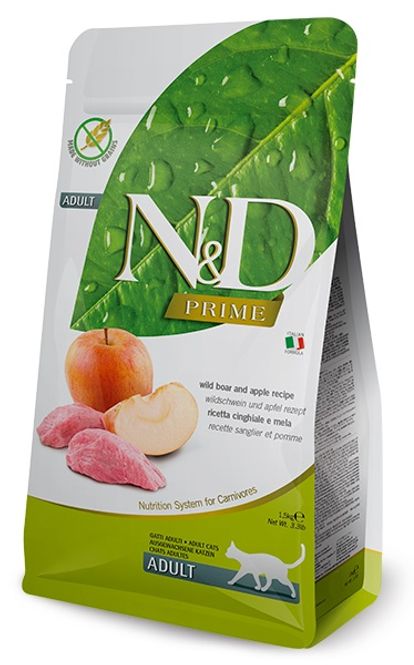 Hovedbilde FARMINA N&D Kattemat Villsvin og Eple Adult 1,5kg