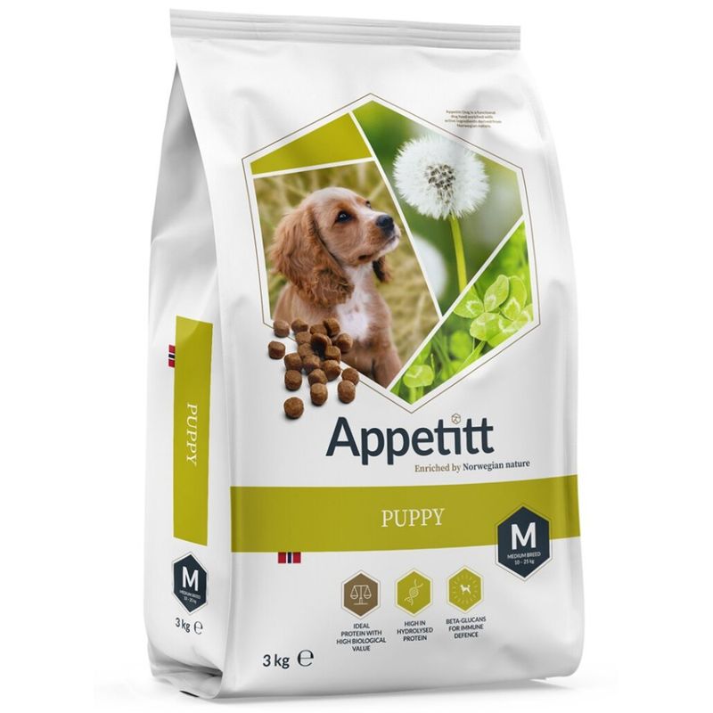 Appetitt Hundefôr Puppy Medium Breed 3 kg