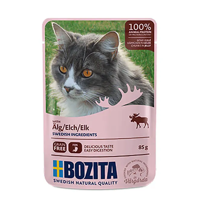 Hovedbilde Bozita Feline Elg Gelé 85g