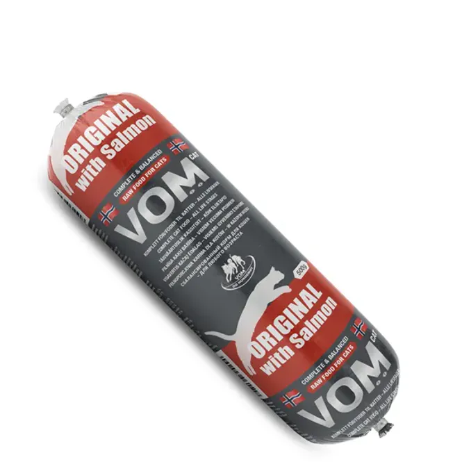 Hovedbilde VOM Katt kylling/Laks pølser 500 gram