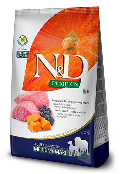 Hovedbilde FARMINA N&D Hundefor Lam og Gresskar Adult medium ...