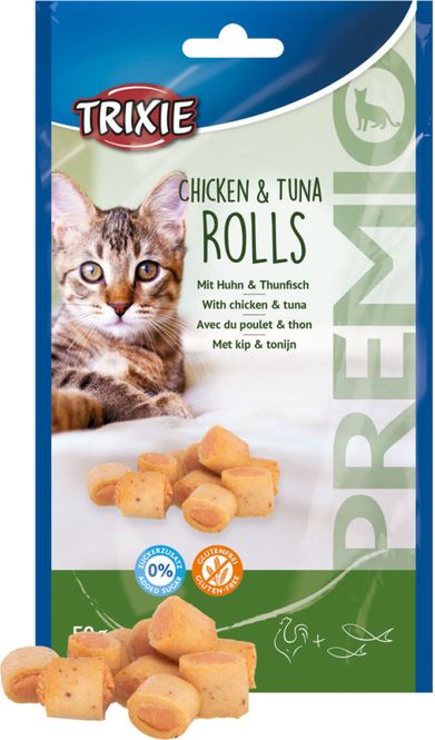 Hovedbilde Premio Chicken & Tuna Rolls 50g