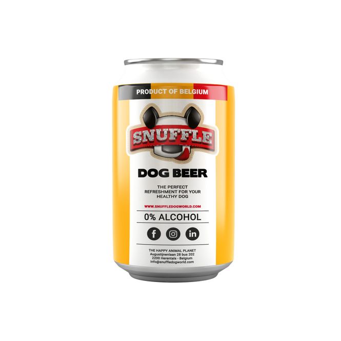 Hovedbilde Hundeøl 25cl m/ kylling-smak på boks